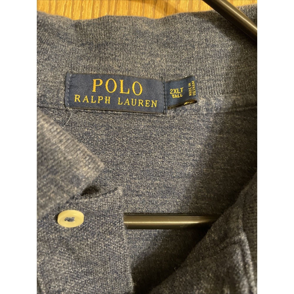Men's Polo Ralph Lauren Colllard Tshirt  Navy blue Size 2XLT‎ Polo shirt - Picture 3 of 7